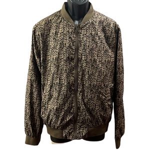 Topman Large Abstract Camouflage Bomber Jacket Coat